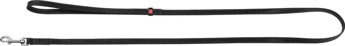 WAUDOG Glamour Hondenriem / Hondenlijn - Leder - Zwart - XS - Breedte: 12 mm - Lengte: 122 cm