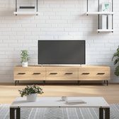 The Living Store Televisiekast Sonoma Eiken - 150x36x30 cm - Stevig Hout en IJzer