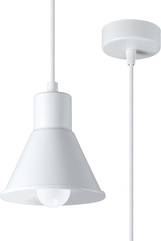 Hanglamp Taleja 1 - Hanglampen - Woonkamer Lamp - E27 - Wit