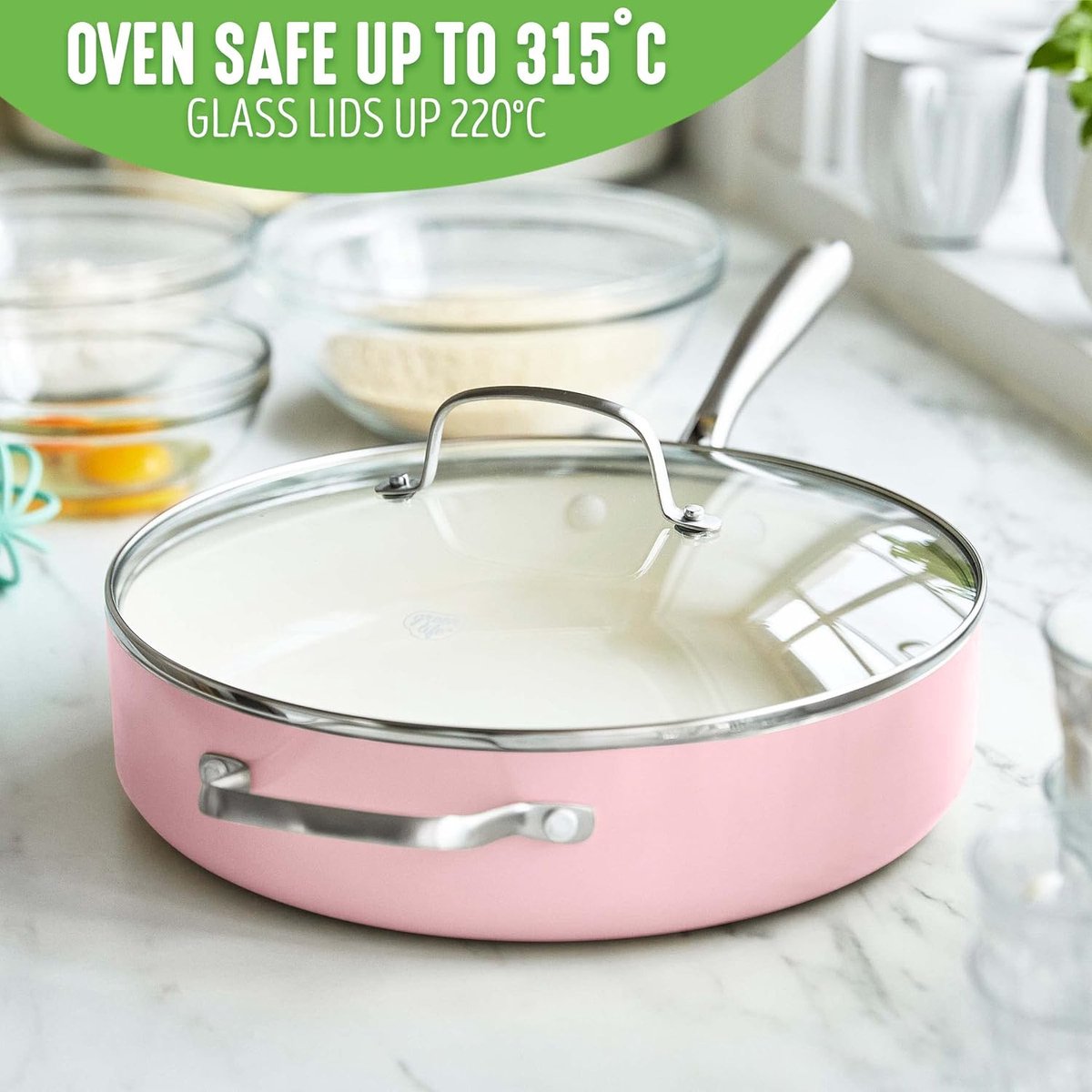 Tefal Renew, Casserole 16 cm, Revêtement antiadhésif céramique, Eco Tefal Renew, Casserole 16 cm, Revêtement antiadhésif céramique, Eco