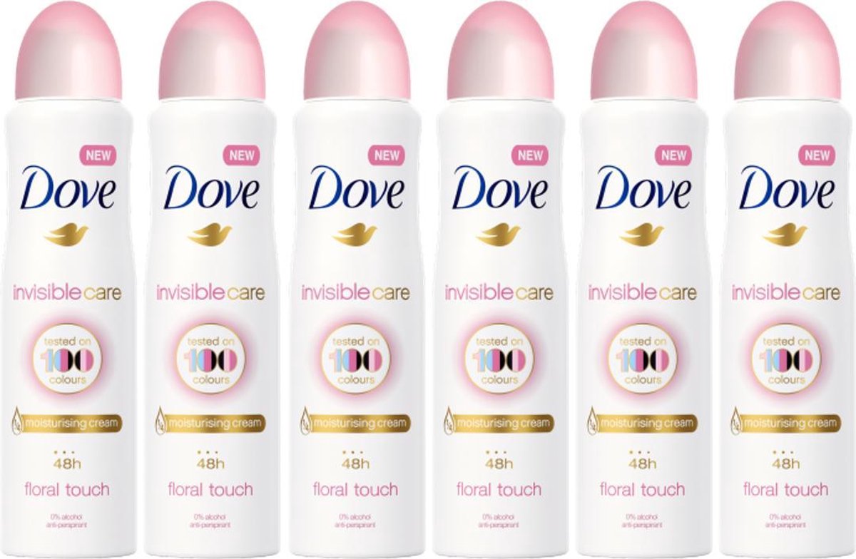 Dove Invisible Care Floral Touch Deo spray 6 x 150 ml