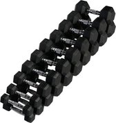 PH Fitness Hexa Dumbbell Voordeelset 2,5KG t/m 30KG - Kwalitatieve Hexagon Dumbbells - Gewichten voor CrossFit en Krachttraining - Hexa Dumbells