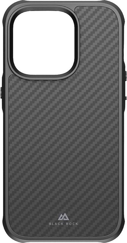 Black Rock Robust Carbon Cover Voor Apple IPhone 14 Pro Zwart