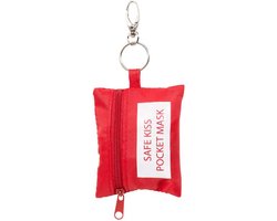 VCTparts® Safe Kiss + Latex Handschoenen Sleutelhanger Beademingsset Reanimatie Masker
