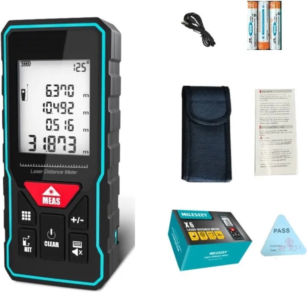 Telemetre Laser 40M, Metre Laser Avec Niveau Électronique Amélioré