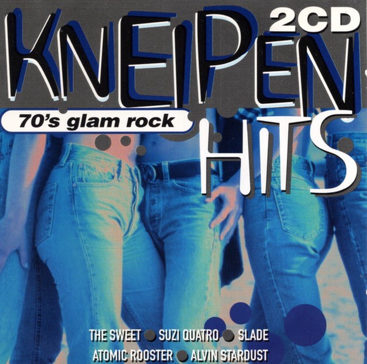 Kneipen Hits - 70´s Glam Rock - Best of the 70's - Dubbel Cd - The Sweet, Slade, Steve Harley, Suzi Quatro, Slik, Alvin Stardust, Wizzard, David Bowie - Onbekend
