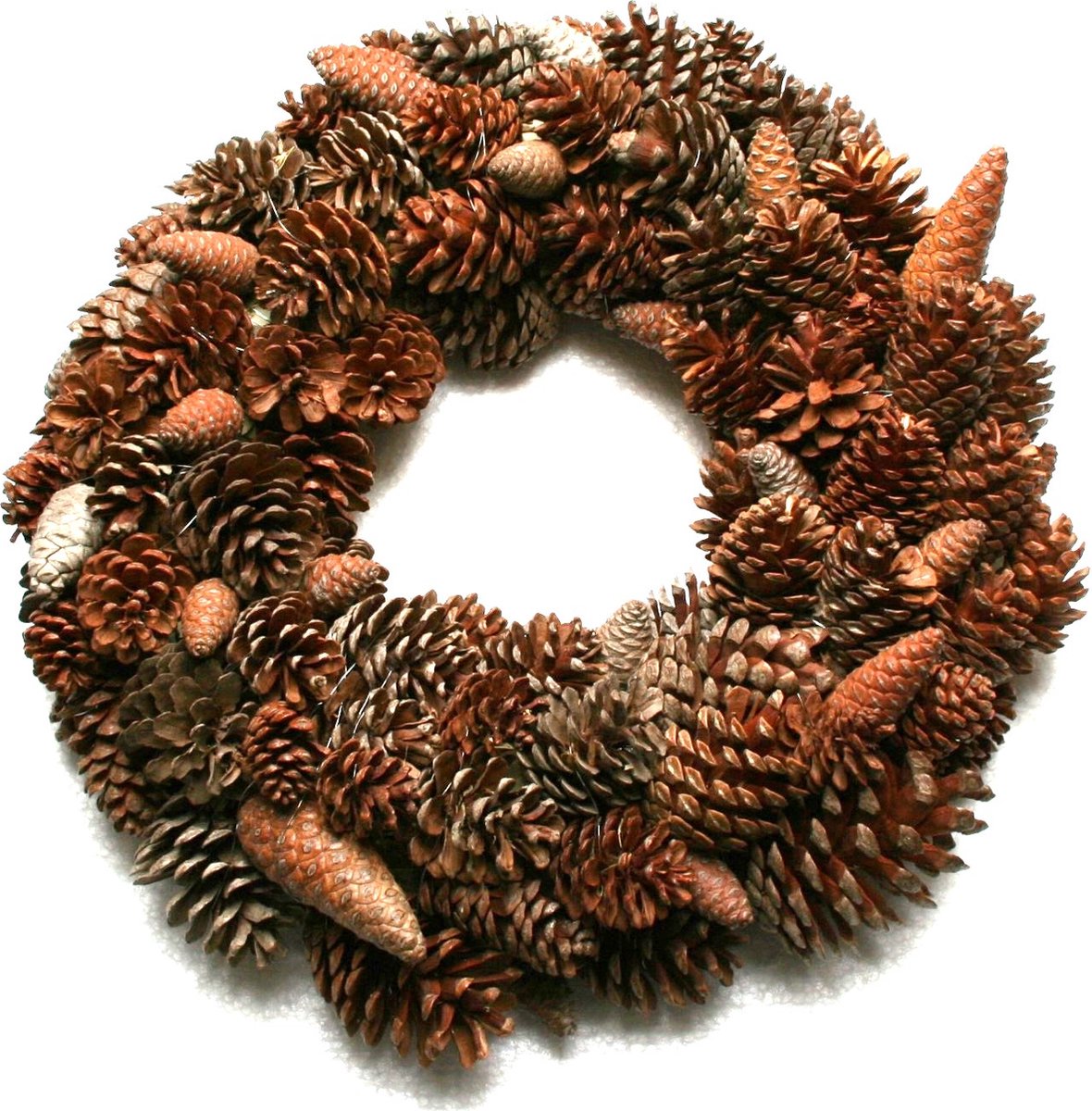 DBT Krans Landelijk Hout-Natuurlijke materialen Bruin D 35 cm