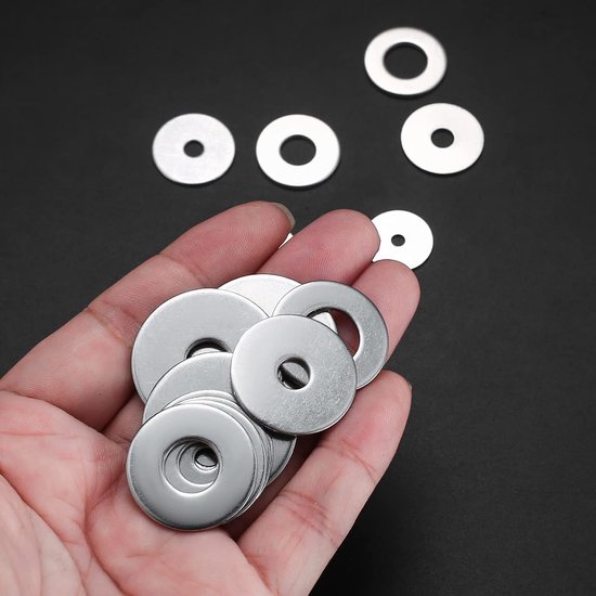 897-delige RVS Onderlegringen Set, Platte Ringen Assortiment, Metalen Distansringen voor Schroeven, Precisie RVS Ringen M2 M2.5 M3 M4 M5 M6 M8 M10 M12