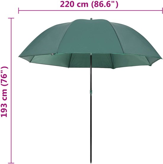 Parasol De Peche Parapluie De Pêche Ultimate 45'' Avec Panneau Latéral - Camouflage Ou Vert - 180 Cm, Réglable, Imperméable - Sac Transport Inclus Protection Pêche Soleil Pluie
