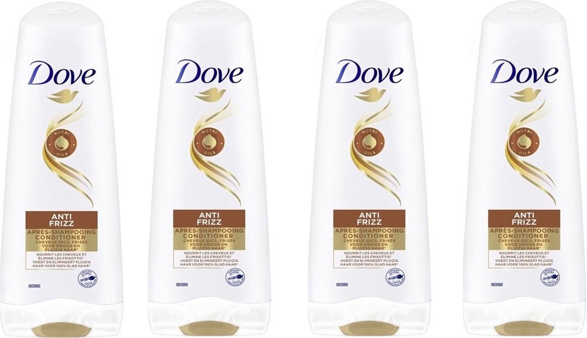 Dove Conditioner - Anti Frizz - 4 x 200 ml