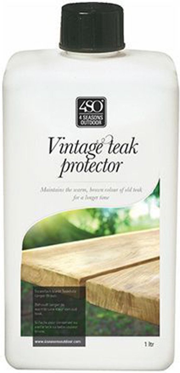 4 Seasons Outdoor Vintage teak beschermer 1000 ml Bruin