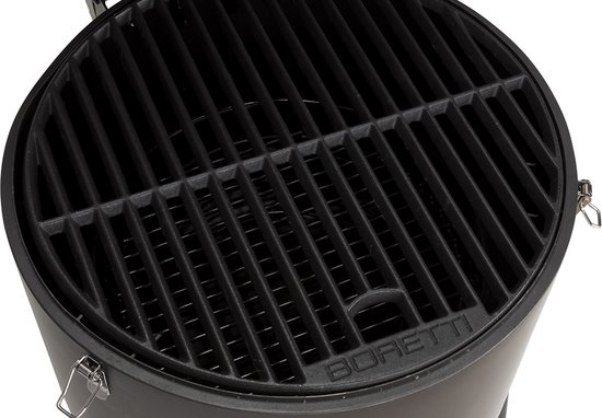 Boretti - Tonello houtskoolbarbecue - BBQ - ø 37 cm - Zwart - draagbaar