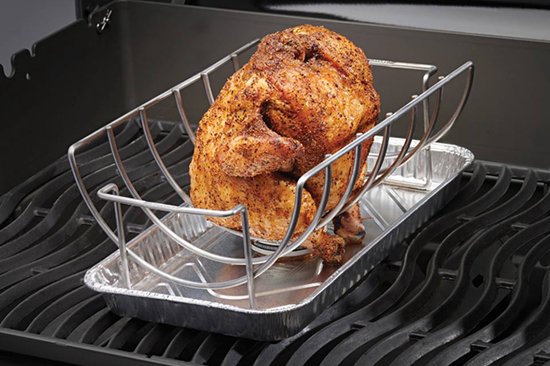 RVS sparerib- en braadstukhouder van rvs — afbeelding 3