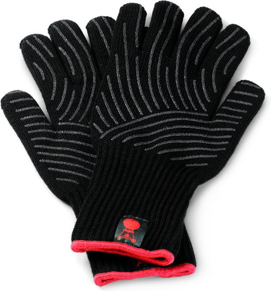 Weber - Premium handschoenen maat S/M zwart rood - Weber