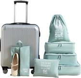 Cubes d'emballage 6 set, sacs à vêtements, organisateur de valise pour les vacances et les voyages, ensemble de cubes d'emballage cubes de voyage, système de rangement pour valise (Sakura)