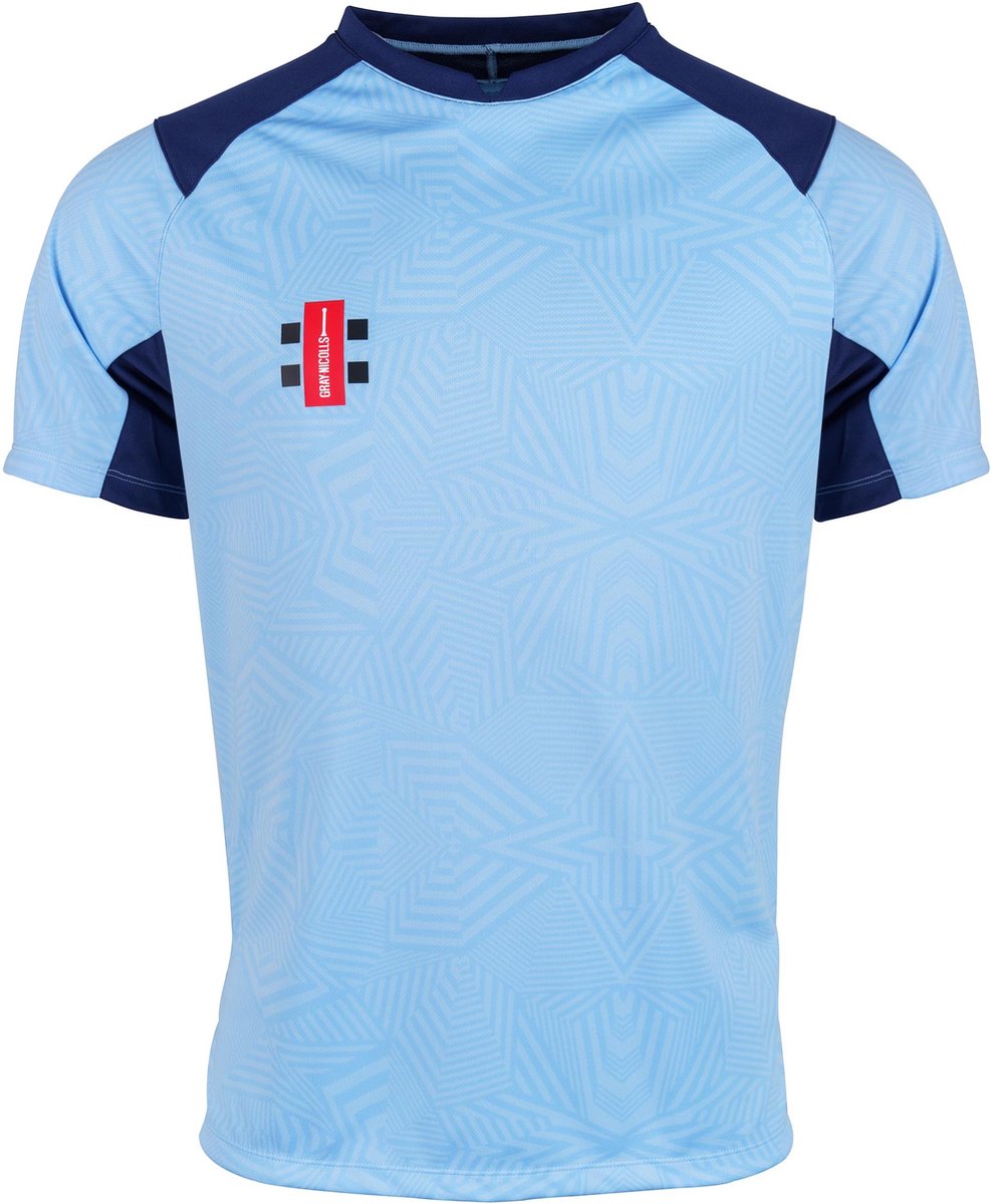 Gray-Nicolls Cricket SHIRT PRO T20 S/S SK/NV S Small - Sky / Navy