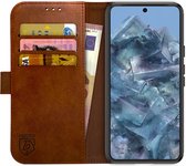 Rosso Element Book Case Wallet Hoesje voor Google Pixel 8 Pro | Portemonnee | 3 Pasjes | Magneetsluiting | Stand Functie | Bruin