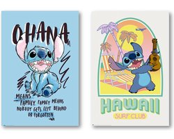 foto van Stitch poster - Set van twee verschillende posters - Lilo & Stitch - Formaat 61 x 91.5 cm