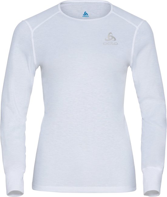 Odlo Sportshirt/Thermische shirt - 10000 White - maat 40 (40) - Dames Volwassenen - Polyester- 159101-10000-40