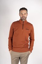 Pre End heren trui - heren trui met korte rits - 100298 - Jimmy - oranje - maat 3XL