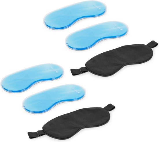 Schramm® 3-pack koelmaskers met gelparels Koelmasker Oogmasker