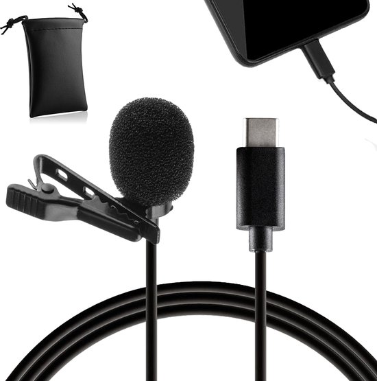 MOJOGEAR Pin microphone USB-C pour smartphone et tablette - Câble