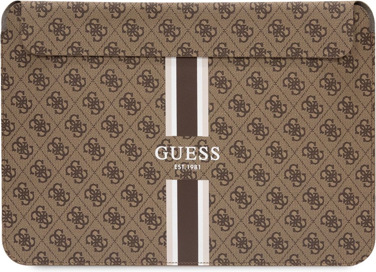 Guess 4G Printed Stripe Sleeve voor o.a. Apple MacBook (16