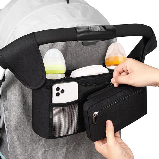 Accessoires poussette bébé 2 en 1 organisateur poussette portable