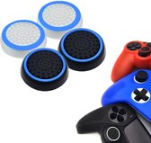 Gadgetpoint | Gaming Thumbgrips | Performance Antislip Thumbsticks | Joystick Cap Thumb Grips | Accessoires geschikt voor Playstation PS4 PS5 & Xbox & Nintendo Pro Controller | Wit Lichtblauw en Zwart Lichtblauw