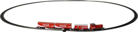 Coca-Cola Kerstmis Trein Set rode kerstdecoratie (Hornby miniatuur) - bewegend