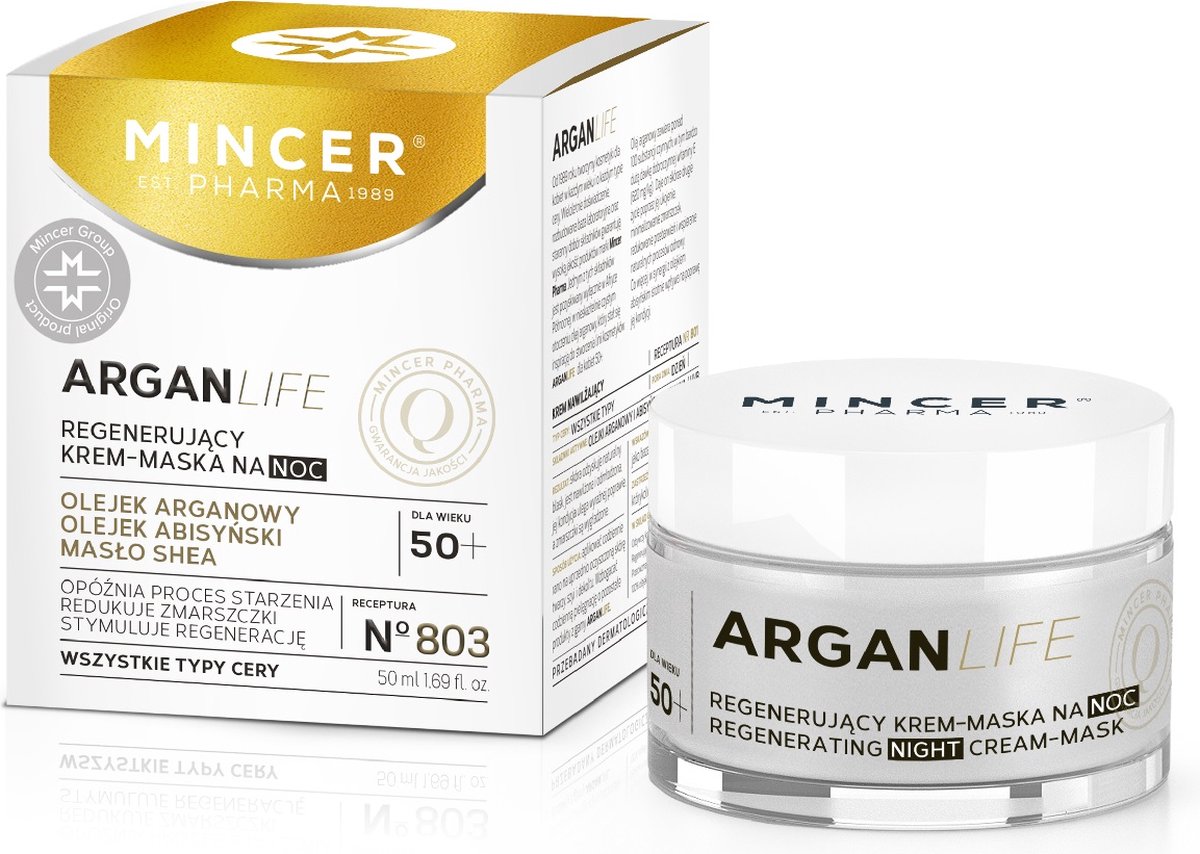 ArganLife regenererend nachtcrème-masker nr.803 50ml