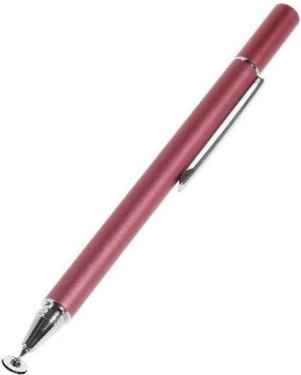 Stylus Pen Universeel I Precision Disc Capacitief I Rood