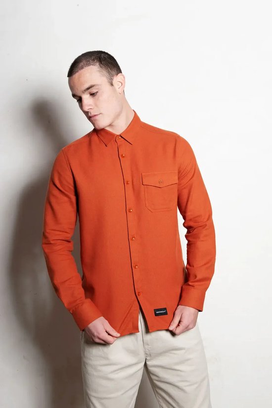 common | era - Overhemd Hinas - Burned Orange - maat M