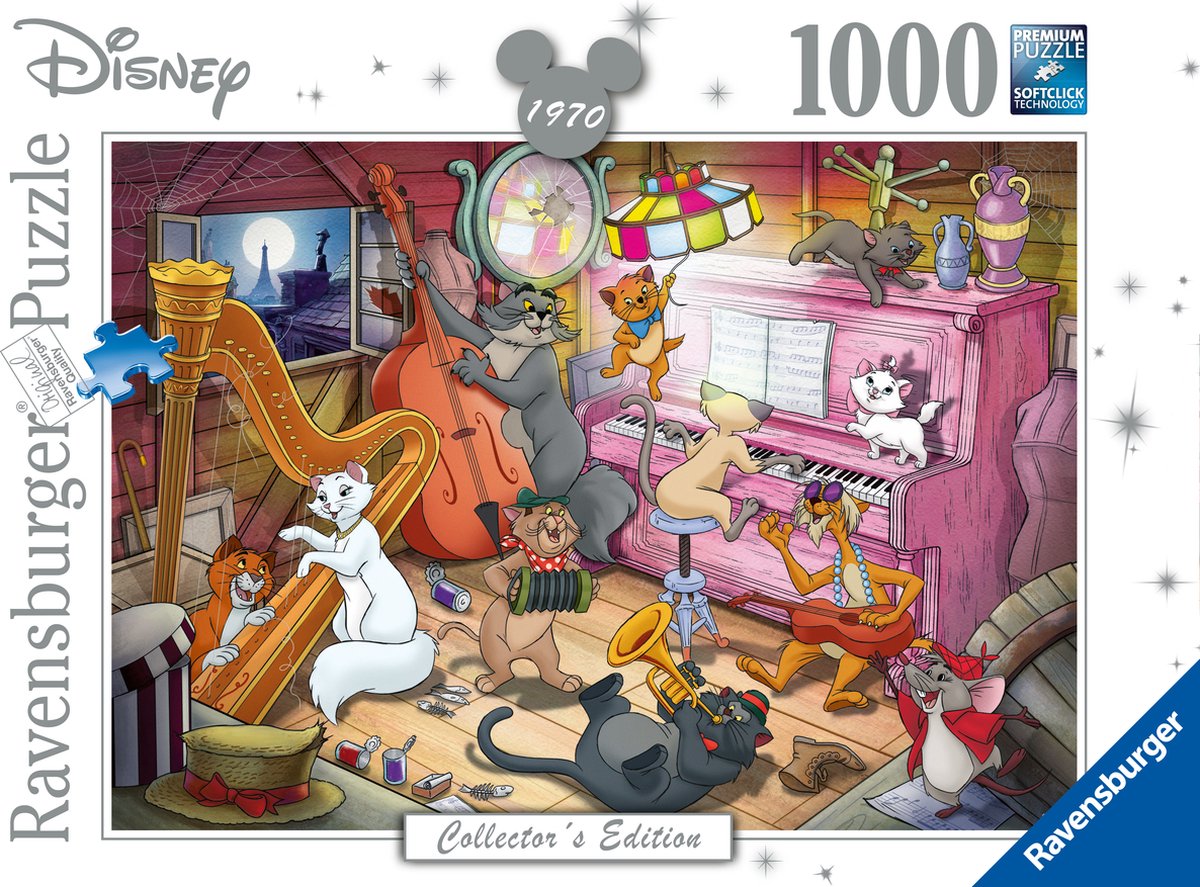 Ravensburger puzzel Aristocats - Legpuzzel - 1000 stukjes
