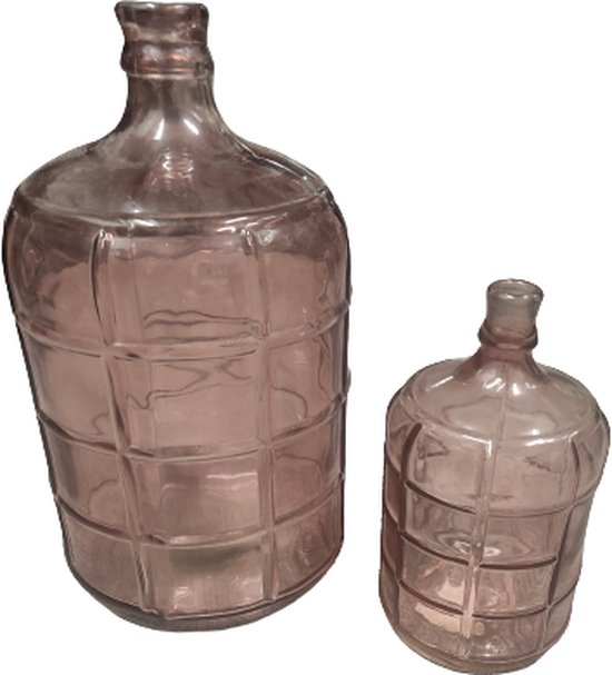 Vaas ROSALINDA Maat XL - Smoked Pink Glass - Glas