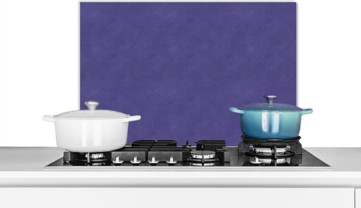 Spatscherm keuken - Achterwand - Leer - Paars - Structuur - Design - Keuken - 60x40 cm - Spatwand