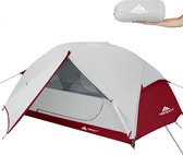 tent voor 2-3 personen, campingtent, 2 deuren, waterdicht en winddicht, 3-4 seizoenen, ultralichte rugzaktent voor trekking, campings en outdoor