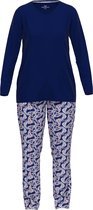 Götzburg Pyjama lange broek - 659 Blue - maat 38 (38) - Dames Volwassenen - 100% katoen- 250135-4009-659-38