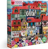 eeBoo Whimsical Village Blokpuzzel 1000 stuk(s) Kunst