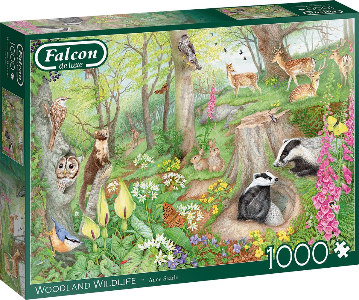 Falcon - Woodland Wildlife Puzzel (1000 stukjes)