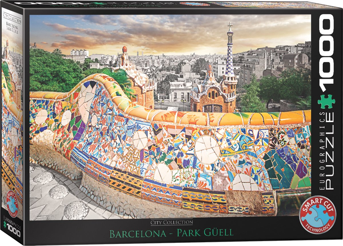Barcelona Park Gnell Puzzel (1000 stukjes)