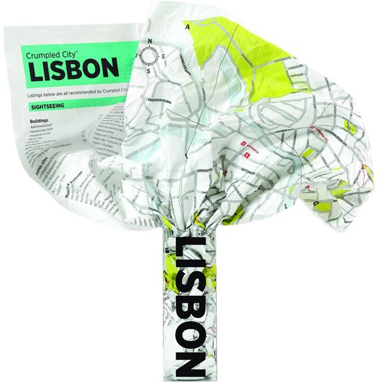 Crumpled City Map Lisbon - cover
