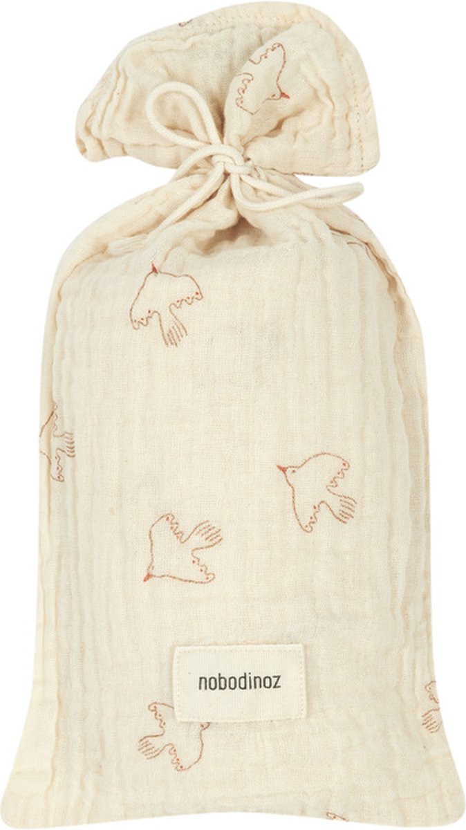 Goedkoopste Nobodinoz hydrofiele doek wabi sabi 70x70 - brown hoshi birds