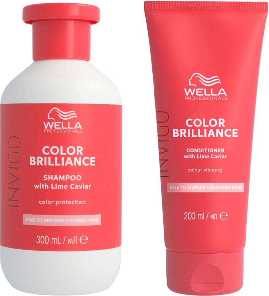 Wella Invigo Brilliance Fijn/Normaal Shampoo 250ml + Conditioner 200ml