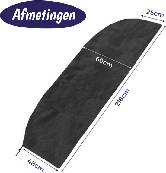 Housse de parasol - Jusqu'à ⌀350 cm max - Avec fermeture éclair, cordon de serrage et housse de rangement - Housse de protection pour parasol flottant et parasol sur pied - Housse imperméable - Housse pour parasol suspendu
