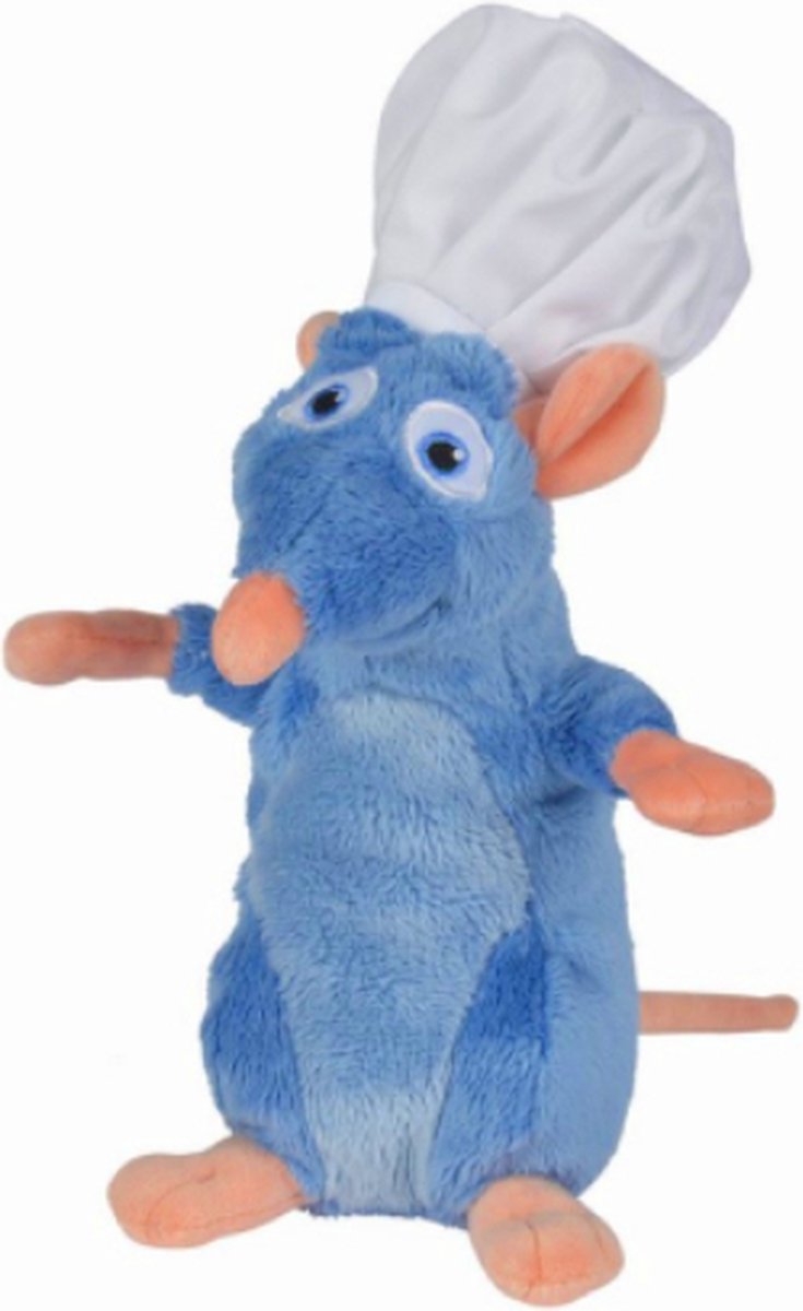 Remy met Koksmuts Ratatouille Disney Pluche Knuffel 25 cm {Disney Pixar Plush Toy | Speelgoed Knuffeldier knuffels voor kinderen jongens meisjes | Rat Muis Hamster}