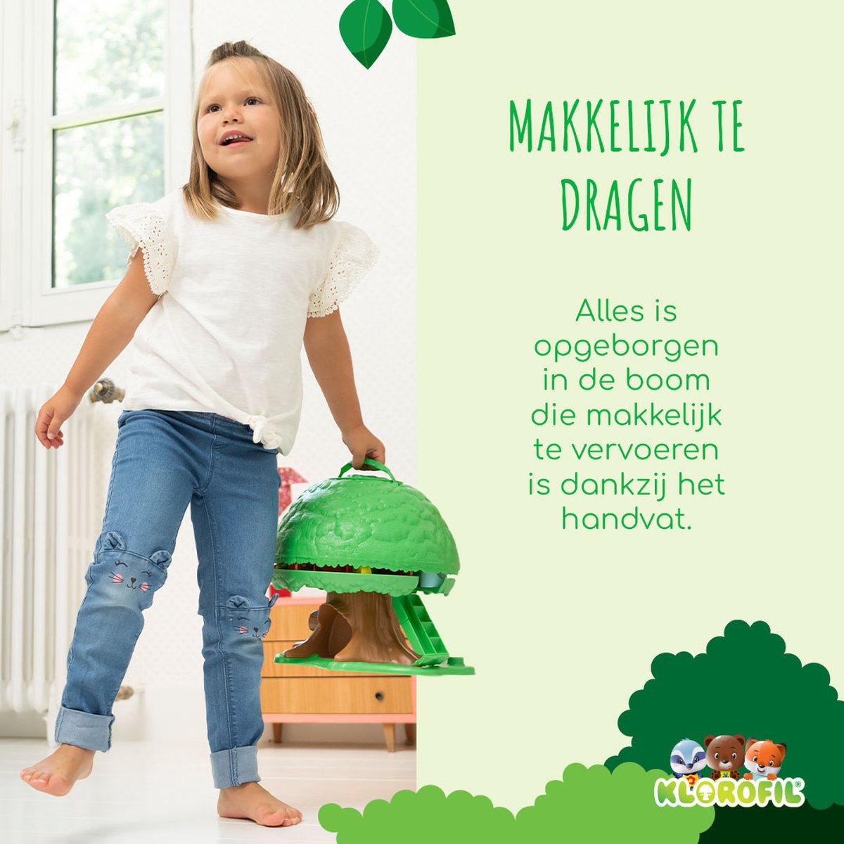 Klorofil Magische Speelboom – Interactief kinderspeelgoed – Dieren Speelgoed - Speelgoed vanaf 18 maanden – Inclusief 2 dieren: Eliot de Vos & Ruby de Beer – 15-Delig — afbeelding 17