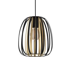 EGLO Encinitos Hanglamp - E27 - Ø 25,5cm - Staal - Zwart/Goud