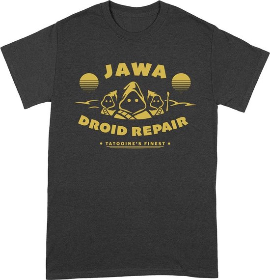 T-shirt Star Wars Jawa Droid Repair Zwart - L