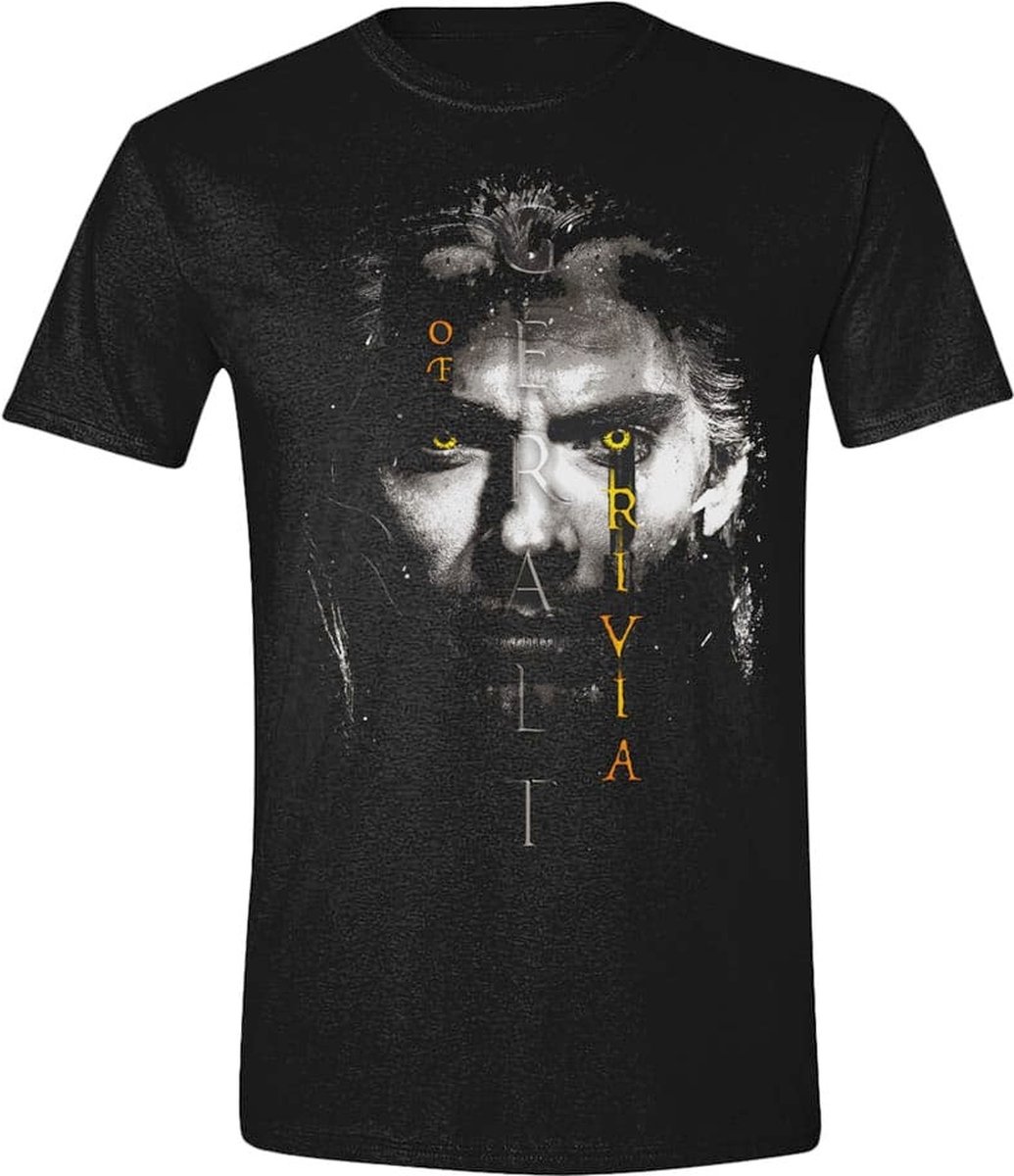 PCMerch The Witcher - Geralt Glowing Heren T-shirt - XL - Zwart